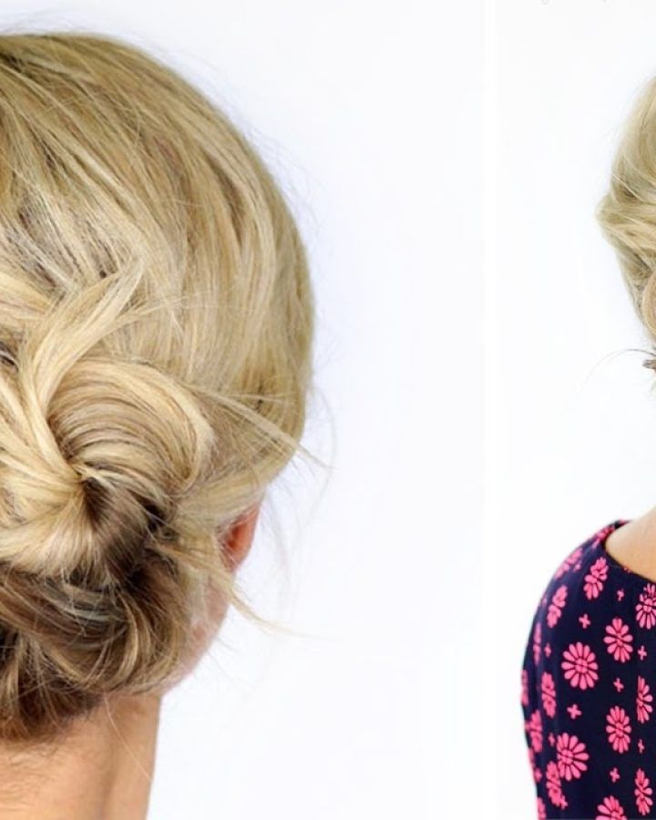 Quick Easy Short Updo Hairstyles