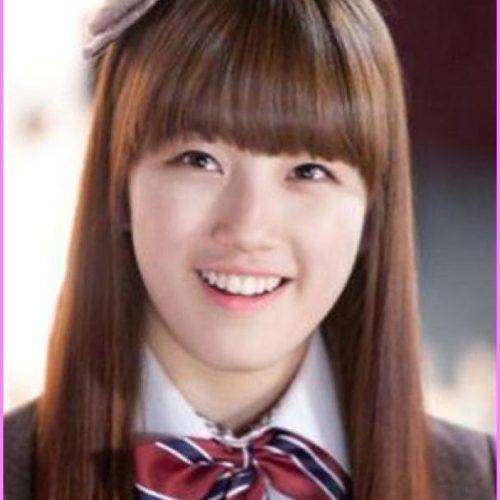Korean Hairstyle With Round Face (Photo 2 of 15)
