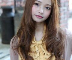 15 Best Collection of Long Wavy Hairstyles Korean