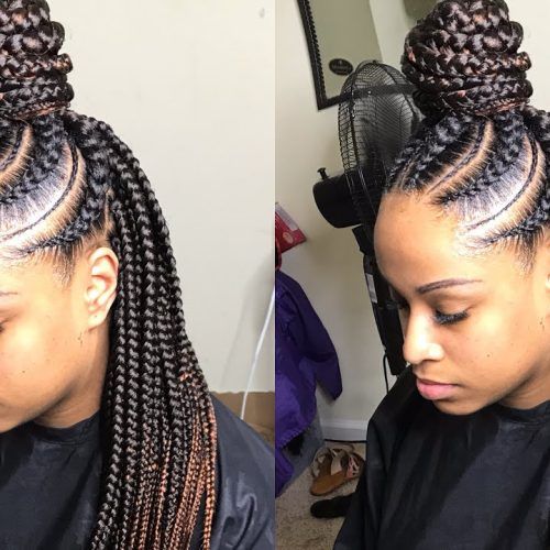 Long And Big Cornrows Under Braid Hairstyles (Photo 8 of 20)