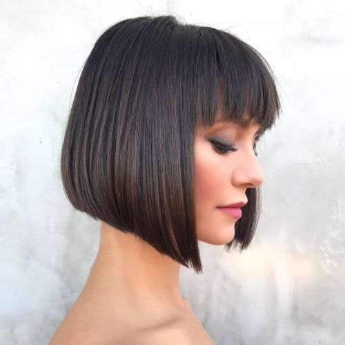 Asymmetrical Feathered Bangs Hairstyles With Short Hair (Photo 10 of 20)