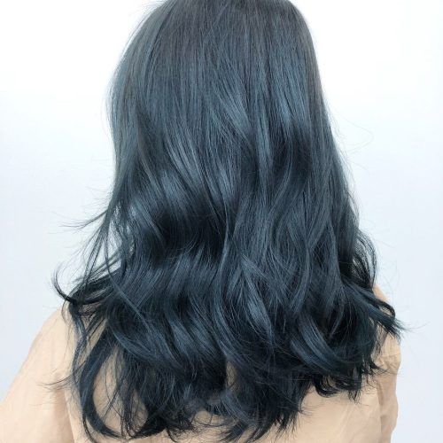 Black And Denim Blue Waves Hairstyles (Photo 10 of 20)