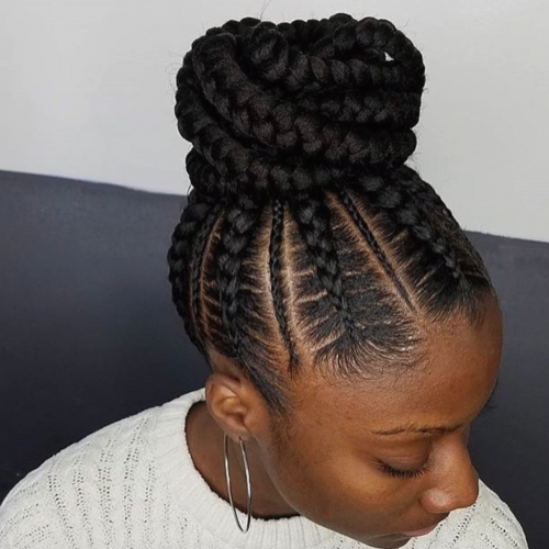 Black Updo Braided Hairstyles (Photo 12 of 15)