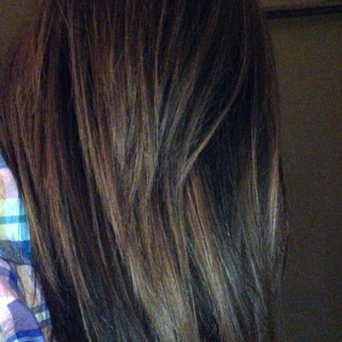 Brunette Hairstyles With Dirty Blonde Ends (Photo 6 of 20)