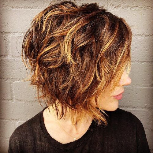 Choppy Shag Hairstyles With Short Feathered Bangs (Photo 15 of 20)