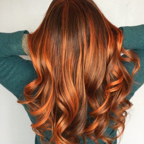 Copper Curls Balayage Hairstyles (Photo 12 of 20)