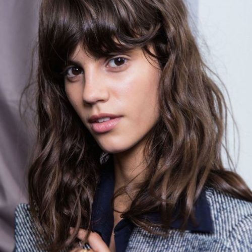 Cropped Tousled Waves And Side Bangs (Photo 7 of 15)
