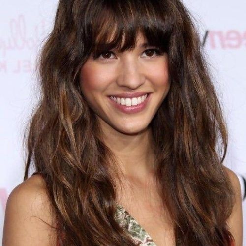 Curly Long Hairstyles With Bangs (Photo 8 of 20)