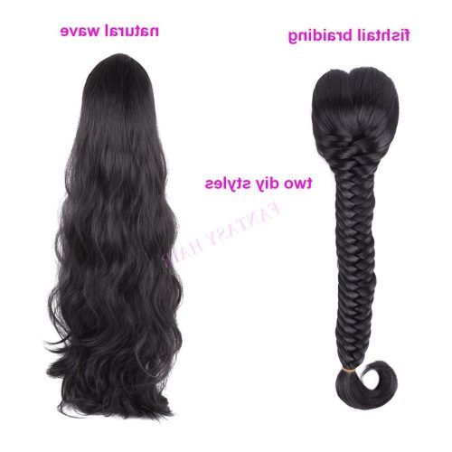 Fishtail Ponytails With Hair Extensions (Photo 13 of 20)