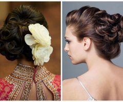 15 Inspirations Indian Bridal Hairstyles for Medium Length Hair