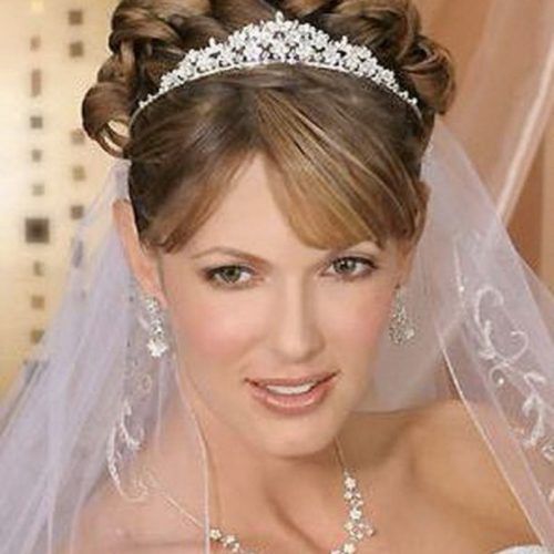 Wedding Hairstyles With Crown (Photo 15 of 15)