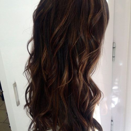 Honey Kissed Highlights Curls Hairstyles (Photo 3 of 20)