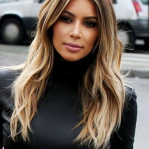 Kim Kardashian Long Haircuts (Photo 8 of 15)