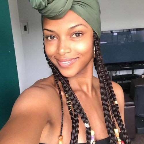 Loose Braided Hairstyles With Turban (Photo 1 of 20)