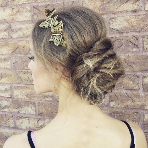 Low Messy Bun Wedding Hairstyles For Fine Hair (Photo 3 of 20)