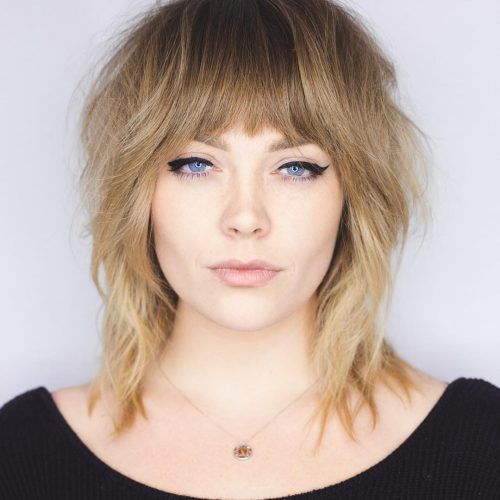 Medium Length Haircuts With Arched Bangs (Photo 10 of 20)