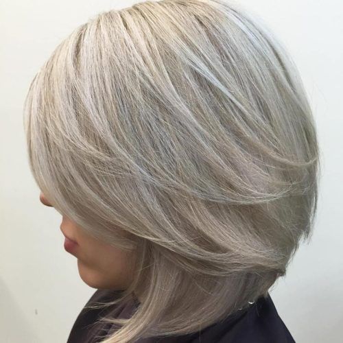 Medium Silver Layers Hairstyles (Photo 6 of 20)