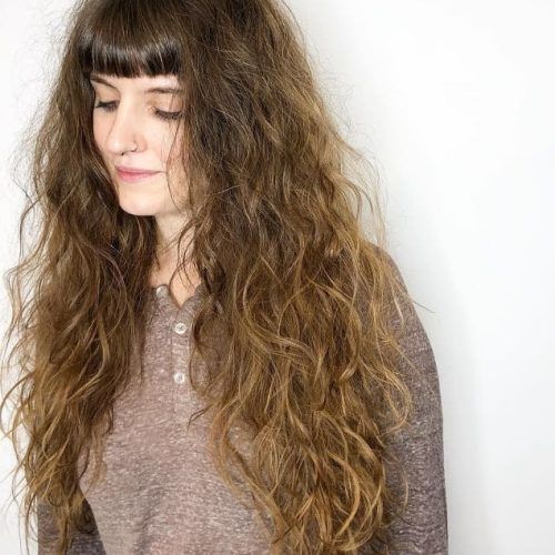 Naturally Wavy Hairstyles With Bangs (Photo 16 of 20)