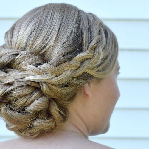 Side-Swept Braid Updo Hairstyles (Photo 11 of 20)