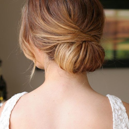 Sleek Bridal Hairstyles With Floral Barrette (Photo 8 of 20)