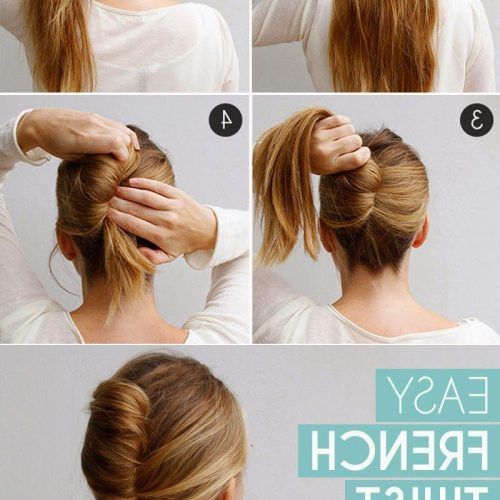 Sleek French Knot Hairstyles With Curls (Photo 8 of 20)