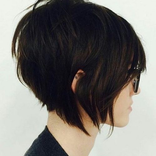 Stacked Pixie-Bob Haircuts With Long Bangs (Photo 14 of 15)