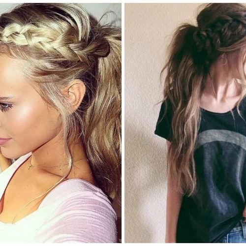 Stylish Low Pony Hairstyles With Bump (Photo 12 of 20)
