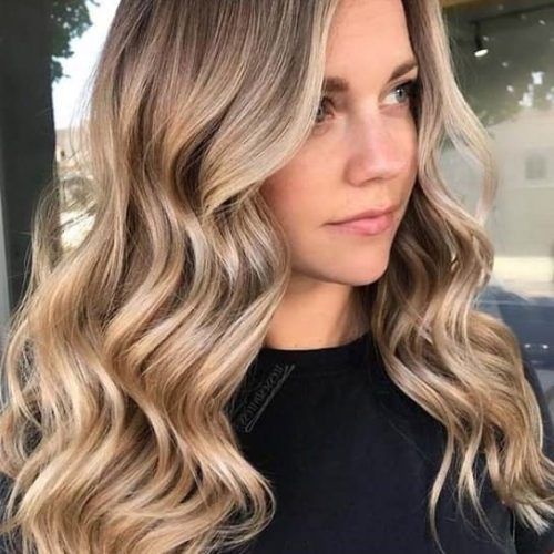 Waves Haircuts With Blonde Ombre (Photo 3 of 20)