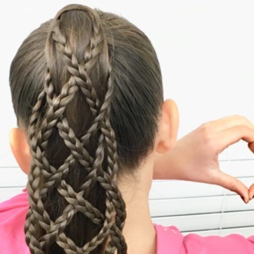 Lattice-Weave With High-Braided Ponytail (Photo 1 of 15)