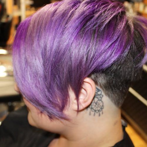 Lavender Haircuts With Side Part (Photo 14 of 20)