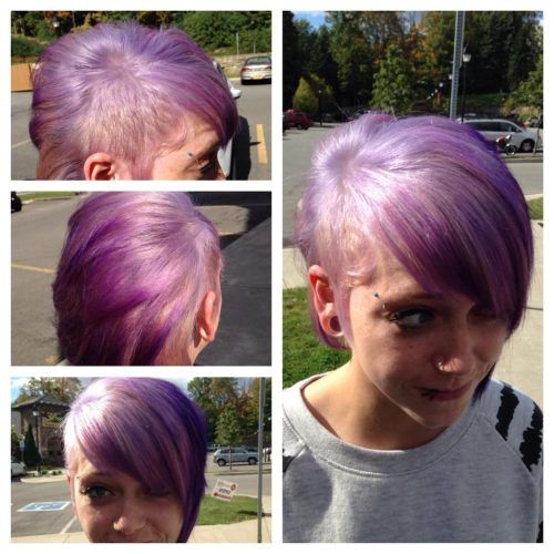 Lavender Haircuts With Side Part (Photo 4 of 20)