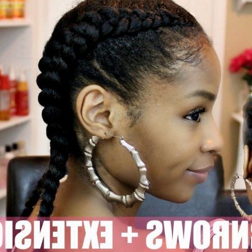 Cornrows Hairstyles With Extensions (Photo 15 of 15)