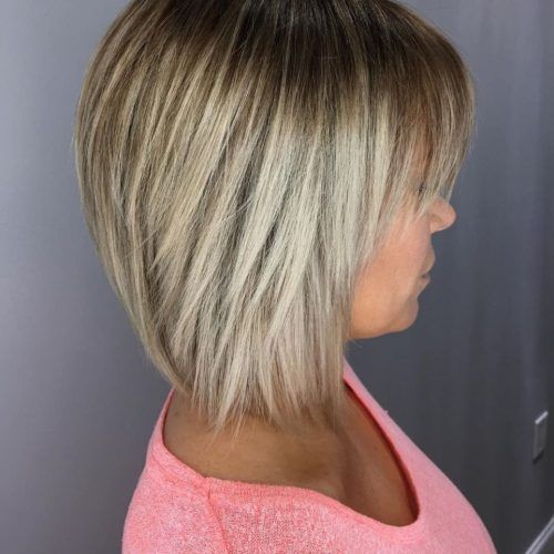 Straight Rounded Lob Hairstyles With Chunky Razored Layers (Photo 10 of 20)