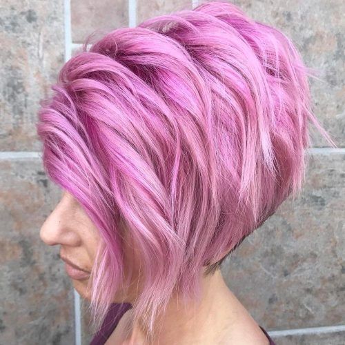 Pastel Pink Textured Pixie Hairstyles (Photo 9 of 20)