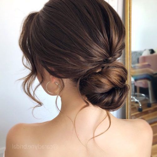 Loose Updo For Long Brown Hair (Photo 2 of 15)