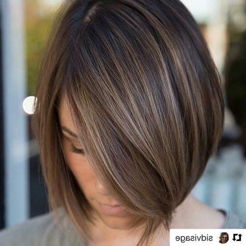 Straight Cut Bob Hairstyles With Layers And Subtle Highlights (Photo 2 of 20)