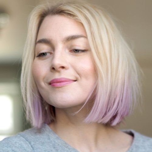 Blonde Bob Hairstyles With Lavender Tint (Photo 6 of 20)