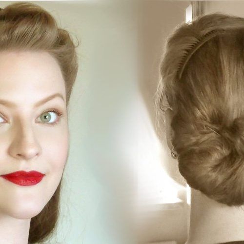 Easy Vintage Updo Hairstyles (Photo 3 of 15)