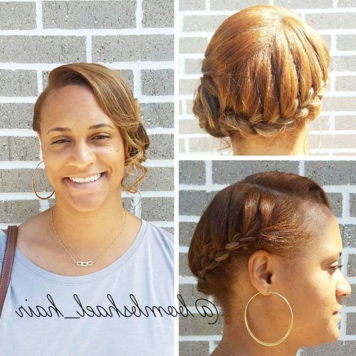 Halo Braided Hairstyles With Bangs (Photo 4 of 20)