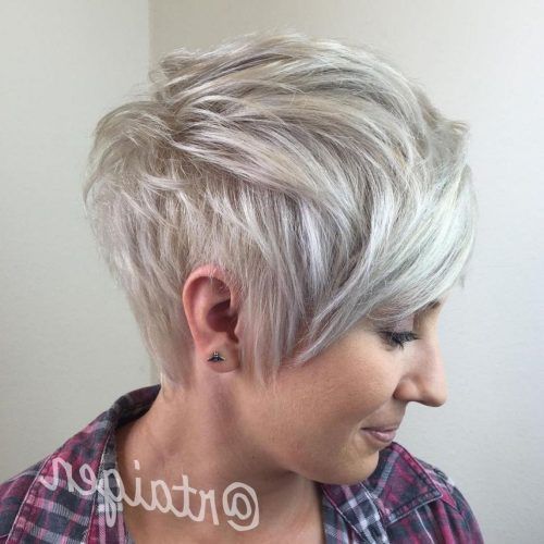 Long Messy Ash Blonde Pixie Haircuts (Photo 1 of 20)