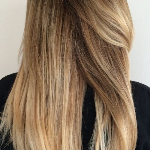 Sun-Kissed Blonde Hairstyles With Sweeping Layers (Photo 5 of 20)