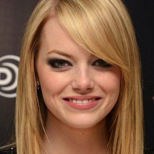 Blonde Lob Hairstyles With Sweeping Bangs (Photo 3 of 20)