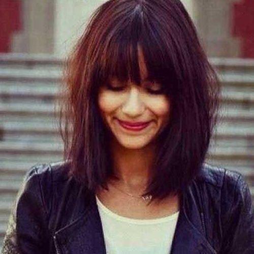 Long Bob Hairstyles With Bangs (Photo 8 of 15)