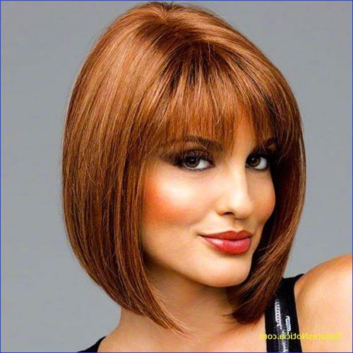 Short Tapered Bob Hairstyles With Long Bangs (Photo 13 of 20)