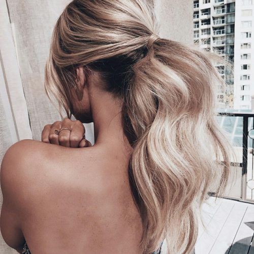 Honey Blonde Fishtail Look Ponytail Hairstyles (Photo 6 of 20)