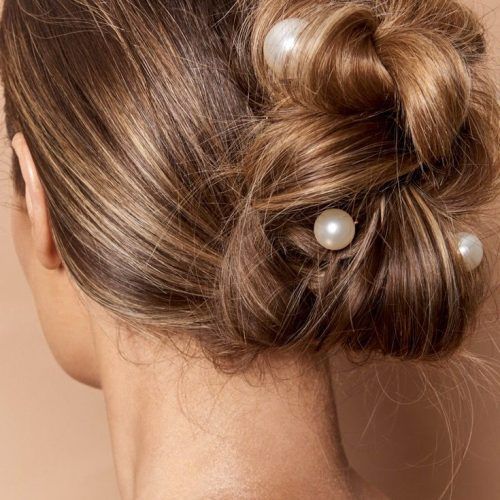 Pearl Bun Updo Hairstyles (Photo 1 of 20)