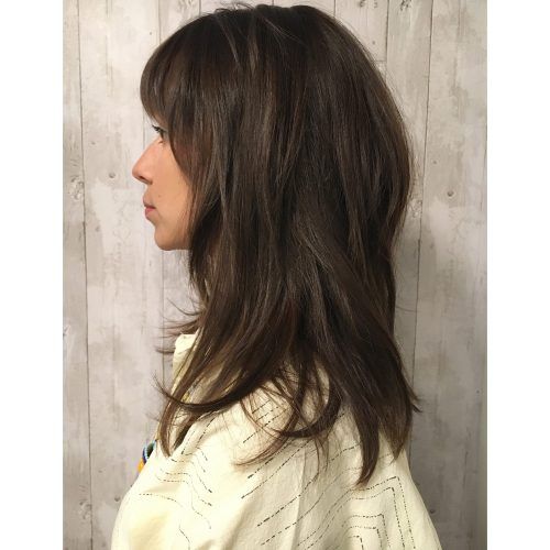 Textured Haircuts With A Fringe And Face Framing (Photo 5 of 20)