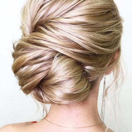 Bridesmaid’s Updo For Long Hair (Photo 3 of 15)