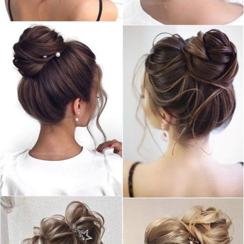 High Updo For Long Hair With Hair Pins (Photo 5 of 15)