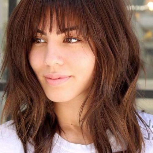 Medium Haircuts With A Fringe (Photo 6 of 20)